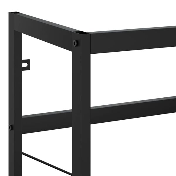vidaXL Έπιπλο Μπάνιου Μαύρο 79 x 38 x 83 εκ. Σιδερένιο