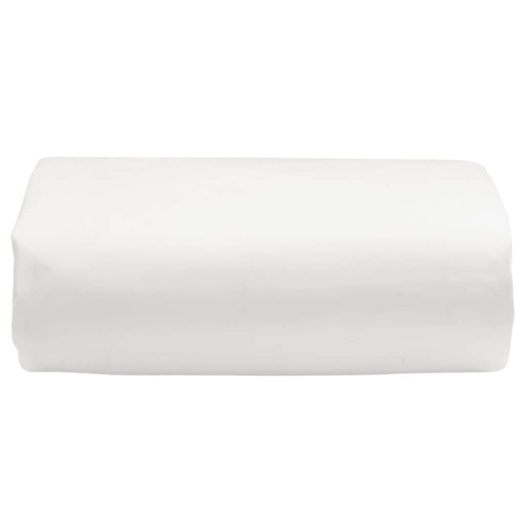 vidaXL Μουσαμάς Λευκός 3 x 5 μ. 650 γρ./μ²