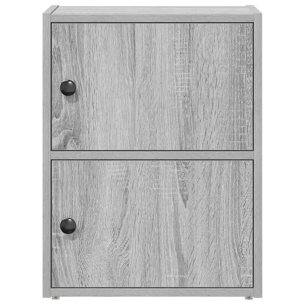 vidaXL Βιβλιοθήκη Γκρι Sonoma 40x24x52 εκ. από Επεξεργασμένο Ξύλο