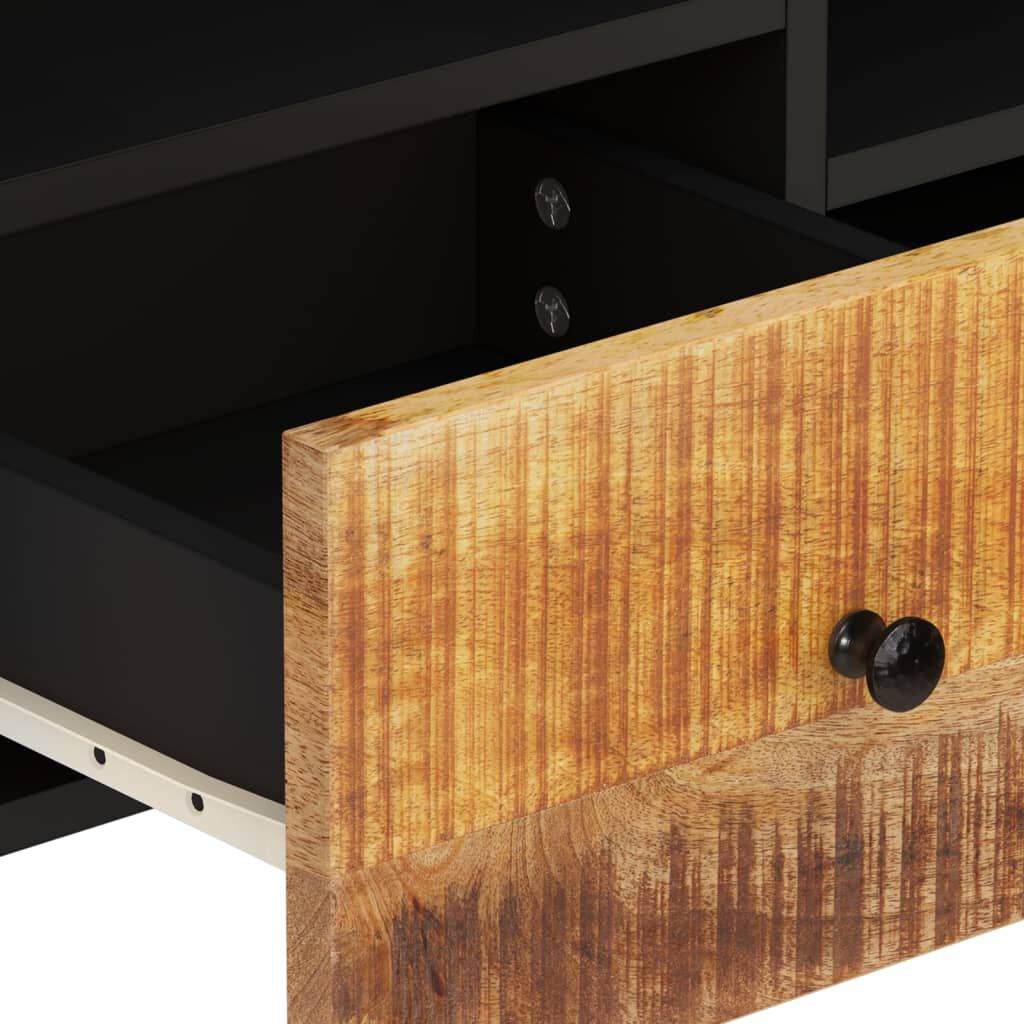 vidaXL Έπιπλο Τηλεόρασης 100x33x46 εκ. Μασίφ Ξύλο Μάνγκο & Επεξ. Ξύλο