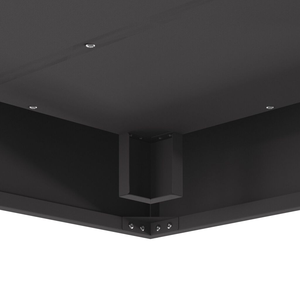 vidaXL Τζάκι Τετράγωνο Μαύρο 80x80x40 εκ. Ατσάλι