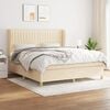 vidaXL &Kappa;&rho;&epsilon;&beta;ά&tau;&iota; Boxspring &mu;&epsilon; &Sigma;&tau;&rho;ώ&mu;&alpha; &Kappa;&rho;&epsilon;&mu; 180x200 &epsilon;&kappa;. &Upsilon;&phi;&alpha;&sigma;&mu;ά&tau;&iota;&nu;&omicron;