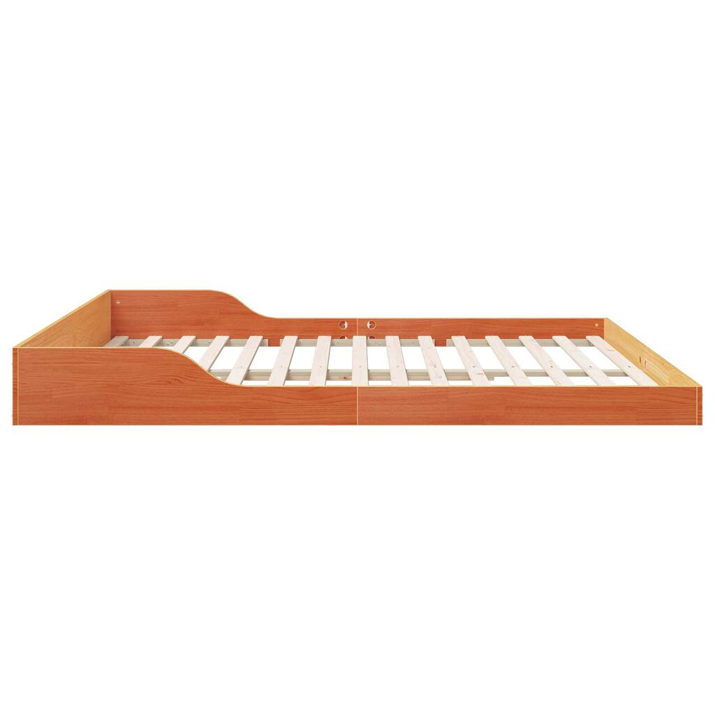 vidaXL Σκελετός Κρεβατιού Καφέ κεριού 180 x 210 cm Μασίφ ξύλο πεύκου