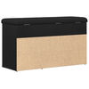 vidaXL Πάγκος για παπούτσια Μαύρο 80 x 30 x 45 cm Επεξεργασμένο ξύλο