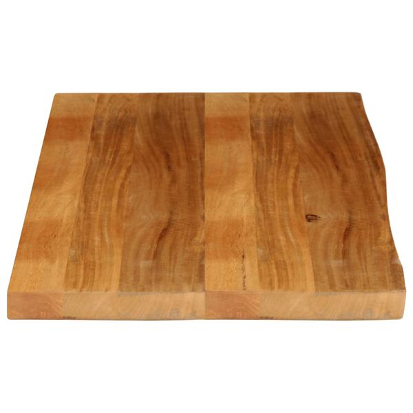 vidaXL Επιφάνεια Τραπεζιού 100x60x2,5 εκ. Live Edge Μασίφ Ξύλο Μάνγκο