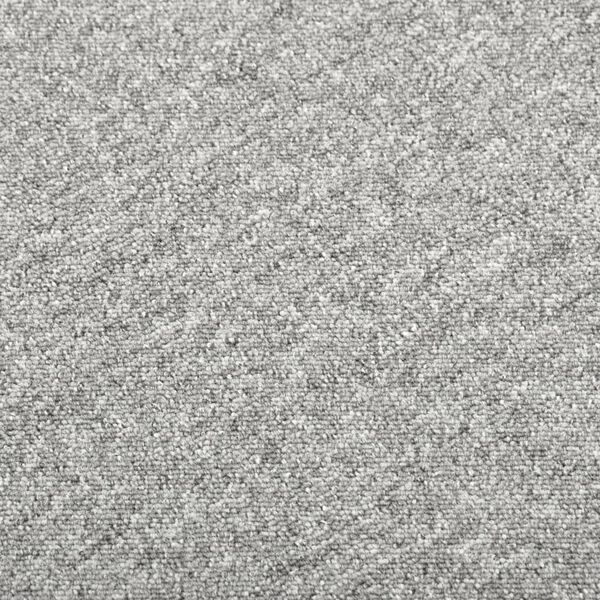 vidaXL Μοκέτα Πλακάκι 20 τεμ. Ανοιχτό Γκρι 5 μ² 50x50 εκ.