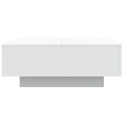 vidaXL Τραπεζάκι Σαλονιού με Φώτα LED Λευκό 80 x 80 x 31 εκ.