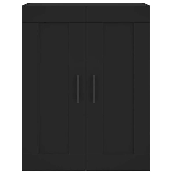 vidaXL Ντουλάπι Μαύρο 69,5x34x180 εκ. από Επεξεργασμένο Ξύλο