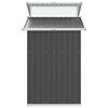 vidaXL Αποθήκη Κήπου Ανθρακί 270x130x208,5 εκ. Γαλβανισμένο Ατσάλι