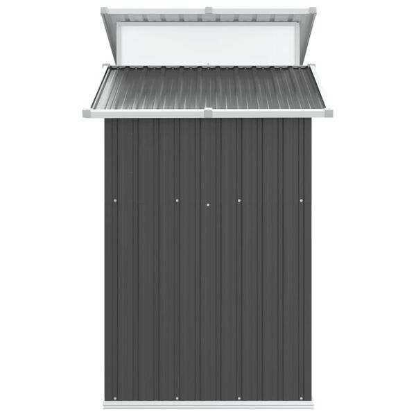 vidaXL Αποθήκη Κήπου Ανθρακί 270x130x208,5 εκ. Γαλβανισμένο Ατσάλι