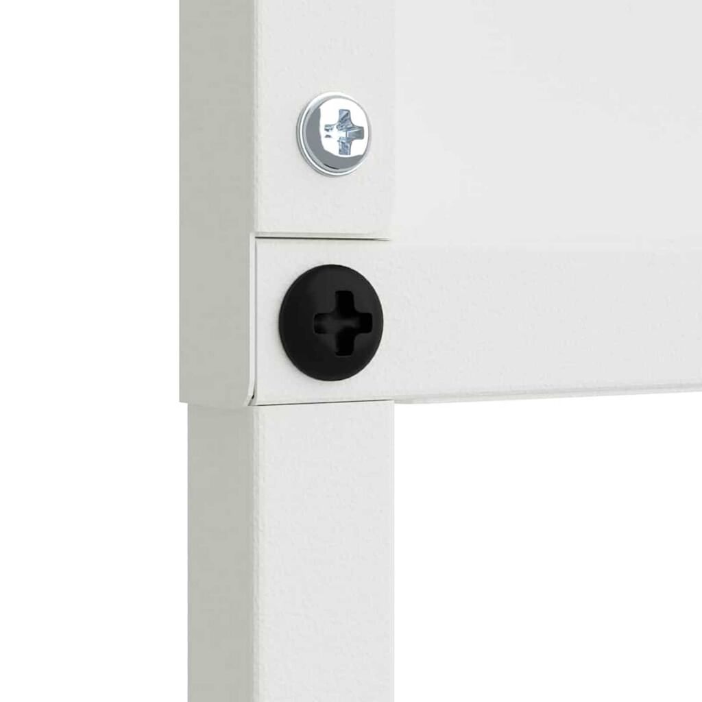 vidaXL Διακοσμητική Πλάκα Κήπου Άλλο Λευκό 32 x 140 εκ