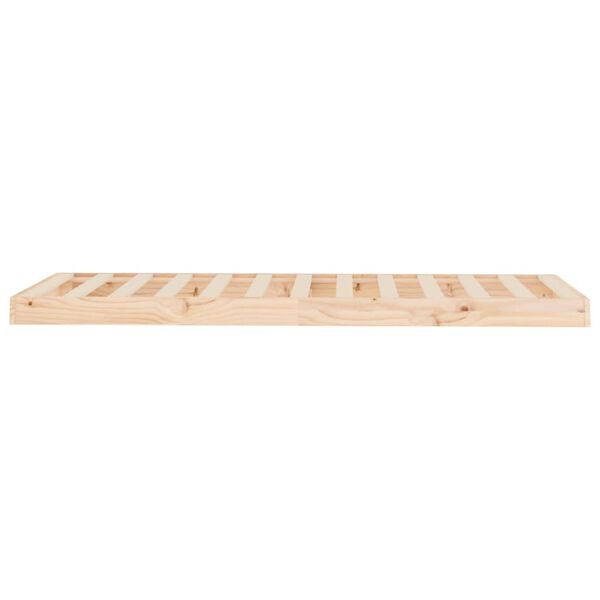 vidaXL Πλαίσιο Κρεβατιού 75 x 190 εκ. Μασίφ Ξύλο Πεύκου Small Single