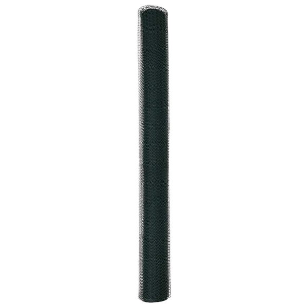 vidaXL Εξαγωνικός φράχτης Πράσινο 1.5 x 10 m Ατσάλι