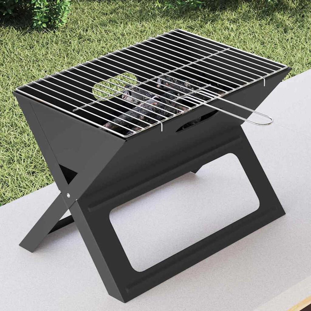 vidaXL Εξωτερική ψησταριά Μαύρο 46 x 30 x 31 εκ Ατσάλι