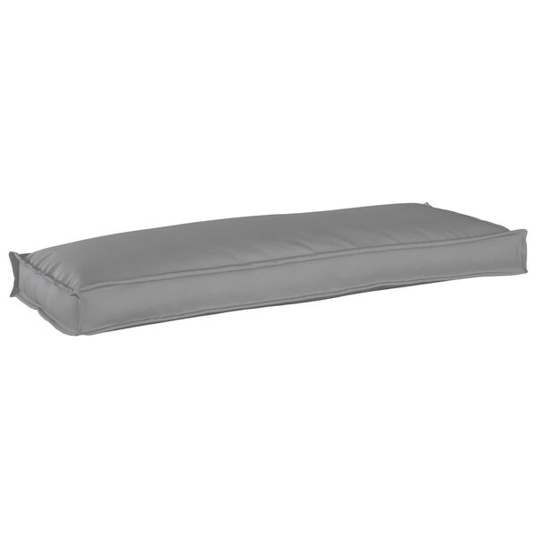 VidaXL Μαξιλάρι Παλέτας για Παγκάκι σε Γκρι, 110 x 40 x 8 εκ από Oxford Υφασμά