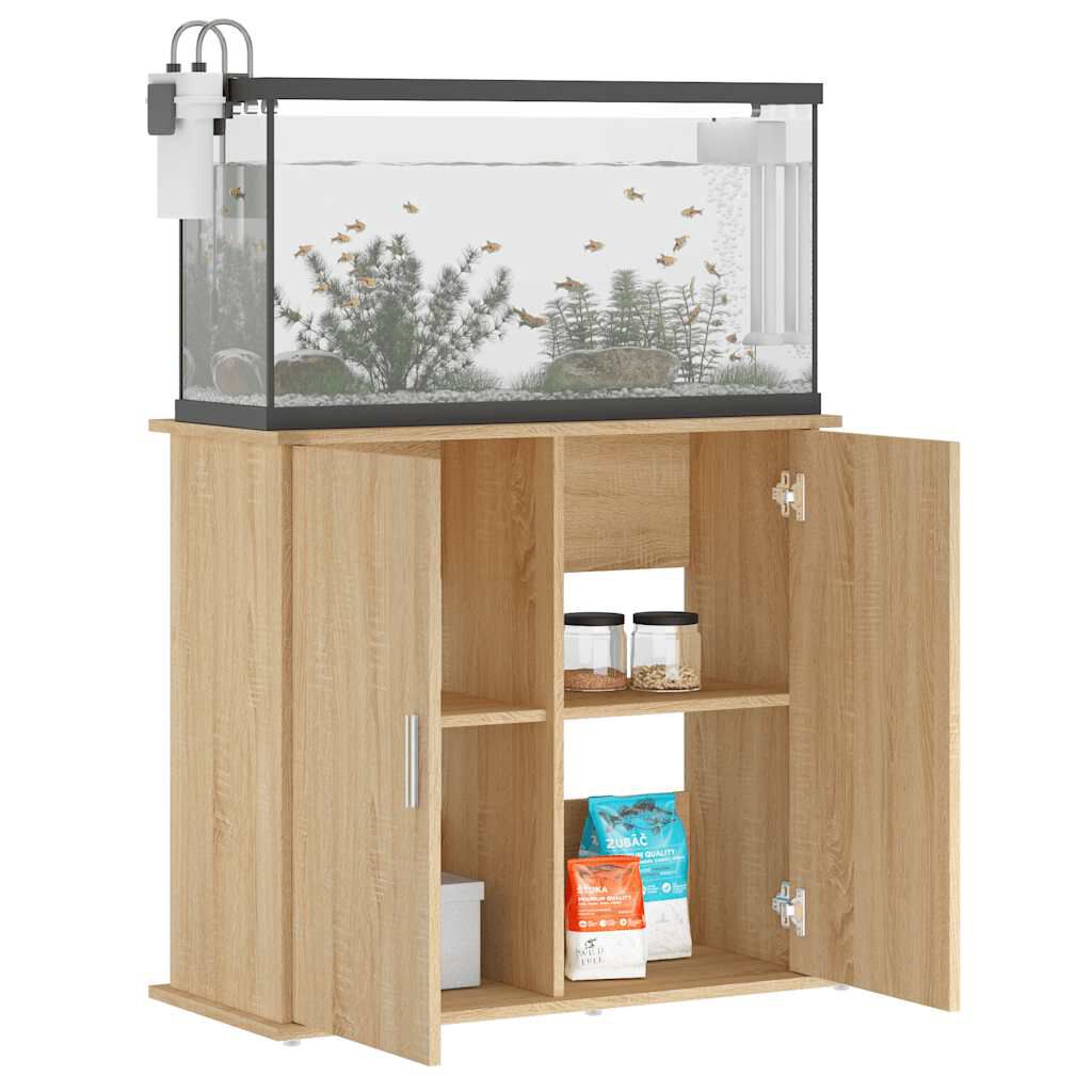vidaXL Βάση Ενυδρείου Sonoma Δρυς 81x36x73 εκ. από Επεξεργασμένο Ξύλο