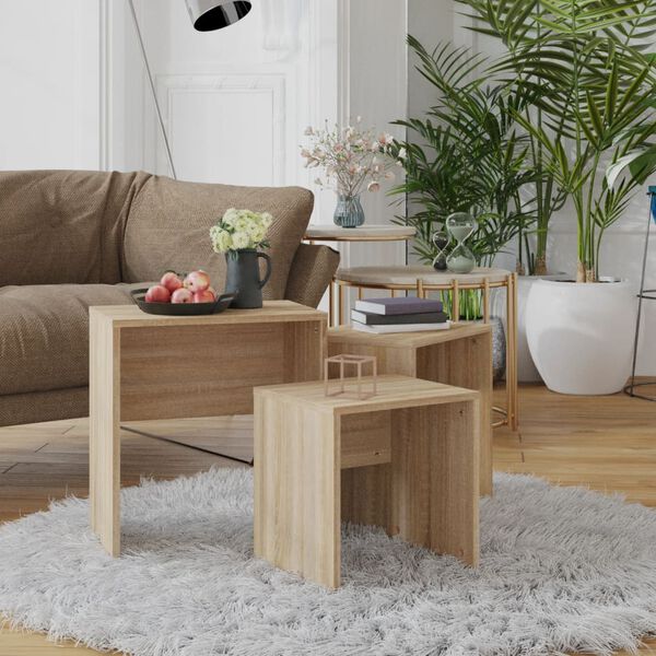 vidaXL &Tau;&rho;&alpha;&pi;&epsilon;&zeta;ά&kappa;&iota;&alpha; &Zeta;&iota;&gamma;&kappa;ό&nu; &Sigma;&epsilon;&tau; 3 &tau;&epsilon;&mu;. Sonoma &Delta;&rho;&upsilon;&sigmaf; &alpha;&pi;ό &Mu;&omicron;&rho;&iota;&omicron;&sigma;&alpha;&nu;ί&delta;&alpha;