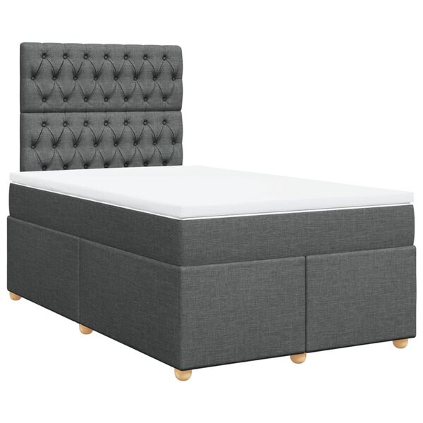 vidaXL &Kappa;&rho;&epsilon;&beta;ά&tau;&iota; Boxspring &mu;&epsilon; &Sigma;&tau;&rho;ώ&mu;&alpha; &Sigma;&kappa;&omicron;ύ&rho;&omicron; &Gamma;&kappa;&rho;&iota; 120x200 &epsilon;&kappa;. &Upsilon;&phi;&alpha;&sigma;&mu;ά&tau;&iota;&nu;&omicron;