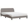 vidaXL &Kappa;&rho;&epsilon;&beta;ά&tau;&iota; &mu;&epsilon; &Sigma;&tau;&rho;ώ&mu;&alpha; Dover Taupe 120x200 &epsilon;&kappa;. &Upsilon;&phi;&alpha;&sigma;&mu;ά&tau;&iota;&nu;&omicron;