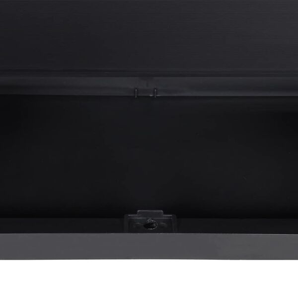 vidaXL Ντουλάπι Αποθ. Εξ. Χώρου Μαύρο 65x37x165εκ. Πολυπροπυλένιο