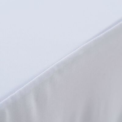 vidaXL Καλύμματα / Φούστες Τραπεζιού 2 τεμ. Λευκό 120 x 60,5 x 74 εκ.