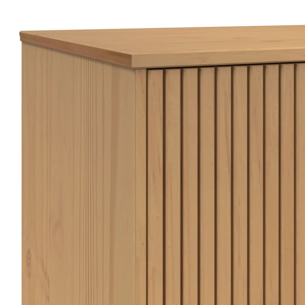 vidaXL Έπιπλο Τηλεόρασης OLDEN ΓκριΚαφέ 114x43x57εκ. Μασίφ Ξύλο Πεύκου