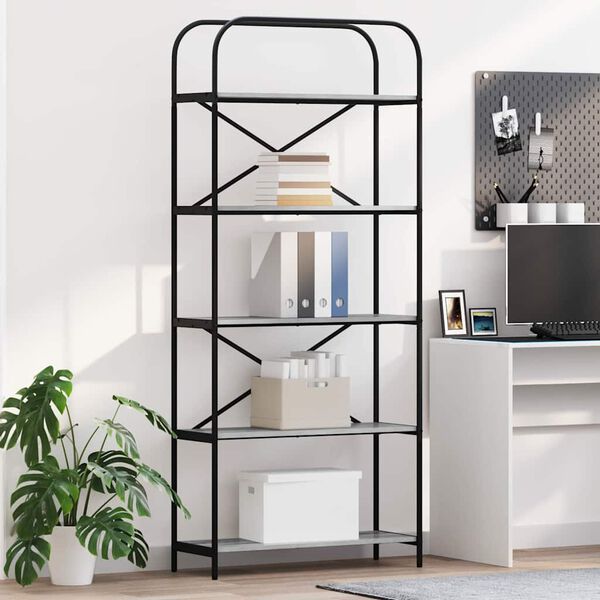 vidaXL &Rho;ά&phi;&iota; &Beta;&iota;&beta;&lambda;ί&omega;&nu; &Gamma;&kappa;&rho;ί&zeta;&omicron; &Sigma;&omicron;&nu;&omicron;&mu;&alpha; 80 x 30 x 183 &epsilon;&kappa; &Epsilon;&pi;&epsilon;&xi;&epsilon;&rho;&gamma;&alpha;&sigma;&mu;έ&nu;&omicron; &xi;ύ&lambda;&omicron;