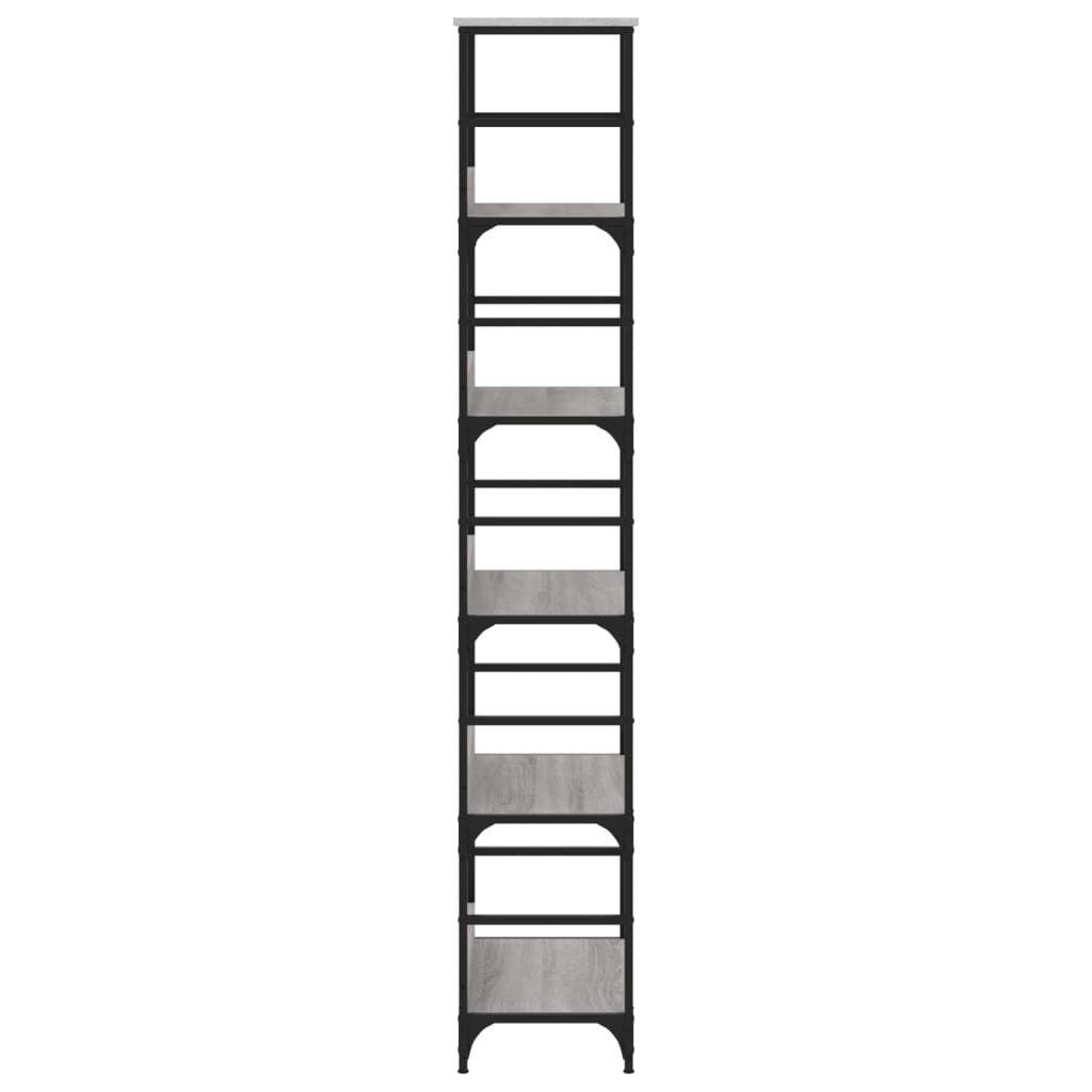 vidaXL Βιβλιοθήκη Γκρι Sonoma 50x33x188,5 εκ. Επεξεργασμένο Ξύλο