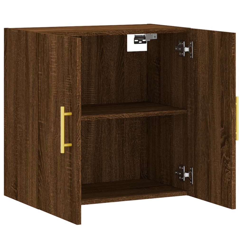 vidaXL Ντουλάπι Τοίχου Καφέ Δρυς 60 x 31 x 60 εκ. Επεξεργασμένο Ξύλο