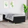 vidaXL Κρεβάτι Boxspring με Στρώμα Μαύρο 80 x 200 εκ. Υφασμάτινο