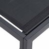vidaXL Σετ Καναπέ Κήπου 7 pcs Μαύρο Αλουμίνιο