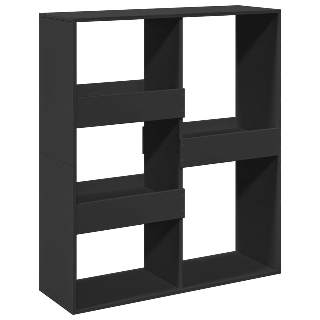 vidaXL Βιβλιοθήκη/Διαχωριστικό Χώρου Μαύρη 100x33x115 εκ. Επεξ. Ξύλο