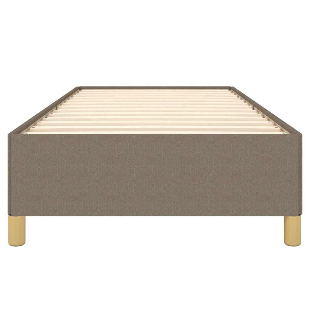 vidaXL Σκελετός Κρεβατιού Χωρίς Στρώμα Taupe 90x190 εκ. Υφασμάτινο