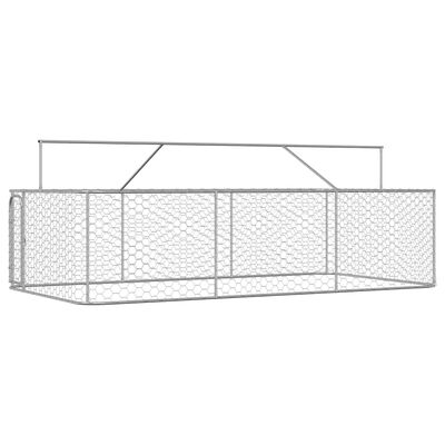vidaXL Κλουβί Σκύλου Εξωτερικού Χώρου 400 x 200 x 150 εκ. με Στέγαστρο