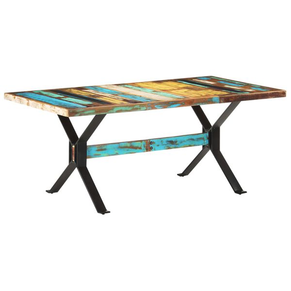 vidaXL Τραπεζαρία 180 x 90 x 76 εκ. από Μασίφ Ανακυκλωμένο Ξύλο