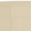 vidaXL Υποπόδιο Κρεμ 60x50x41 εκ. Υφασμάτινο