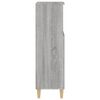 vidaXL Ντουλάπι Μπάνιου Γκρι Sonoma 30x30x100 εκ. Επεξεργασμένο Ξύλο