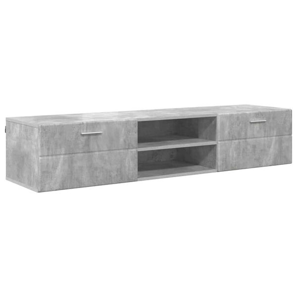 vidaXL Ντουλάπι TV με συρτάρι Γυαλιστερό λευκό 150 x 39 x 30 εκ