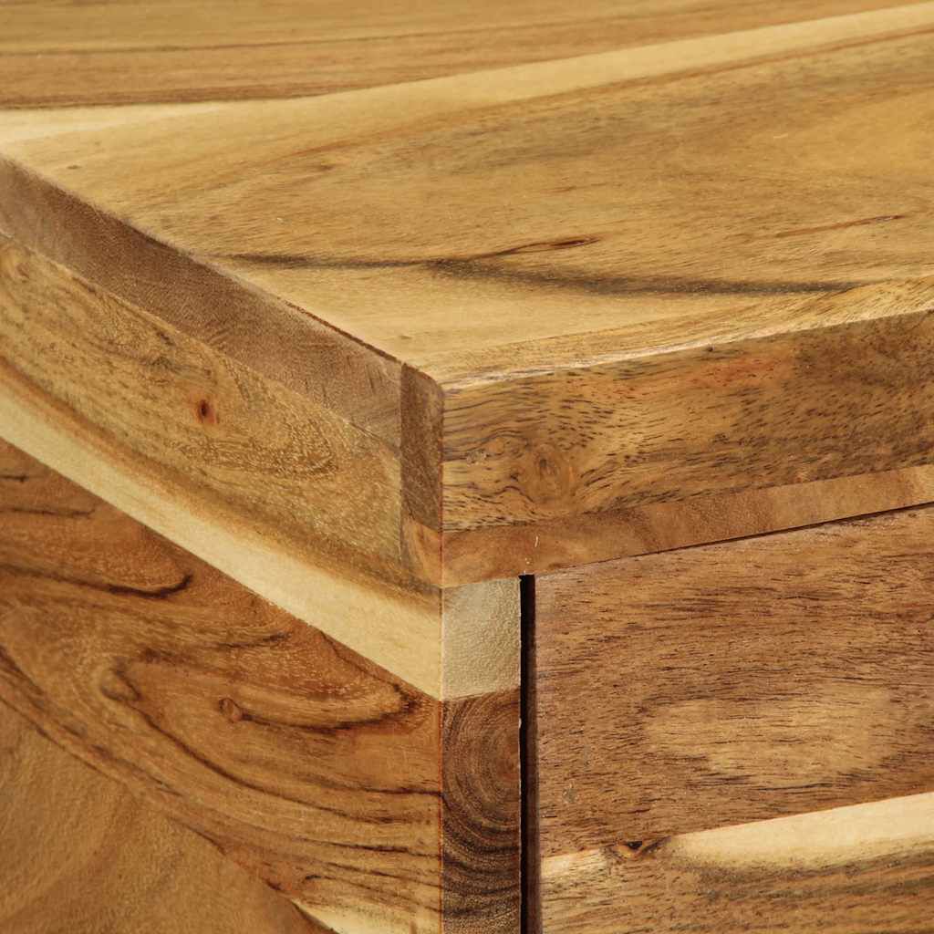 vidaXL Επίτοιχο ντουλάπι τηλεόρασης 100x30x19 cm Μασίφ ξύλο ακακίας