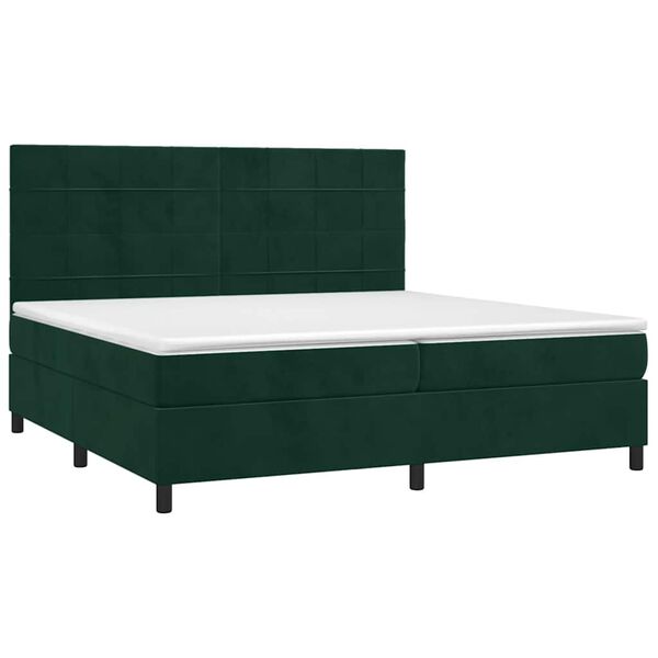 vidaXL &Kappa;&rho;&epsilon;&beta;ά&tau;&iota; Boxspring &mu;&epsilon; &Sigma;&tau;&rho;ώ&mu;&alpha; &Sigma;&kappa;&omicron;ύ&rho;&omicron; &Pi;&rho;ά&sigma;&iota;&nu;&omicron; 200x200&epsilon;&kappa;. &Beta;&epsilon;&lambda;&omicron;ύ&delta;&iota;&nu;&omicron;
