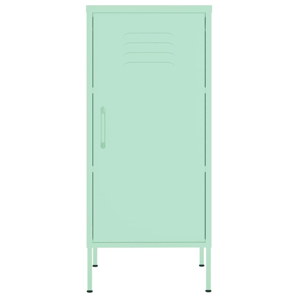 vidaXL Ντουλάπι Αποθήκευσης Xρώμα Mέντας 42,5x35x101,5 εκ. από Ατσάλι