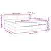 vidaXL Box Spring &kappa;&rho;&epsilon;&beta;ά&tau;&iota; &mu;&epsilon; &sigma;&tau;&rho;ώ&mu;&alpha;&tau;&alpha; &rho;&omicron;&zeta; 200x210 cm &Beta;&epsilon;&lambda;&omicron;ύ&delta;&iota;&nu;&omicron;