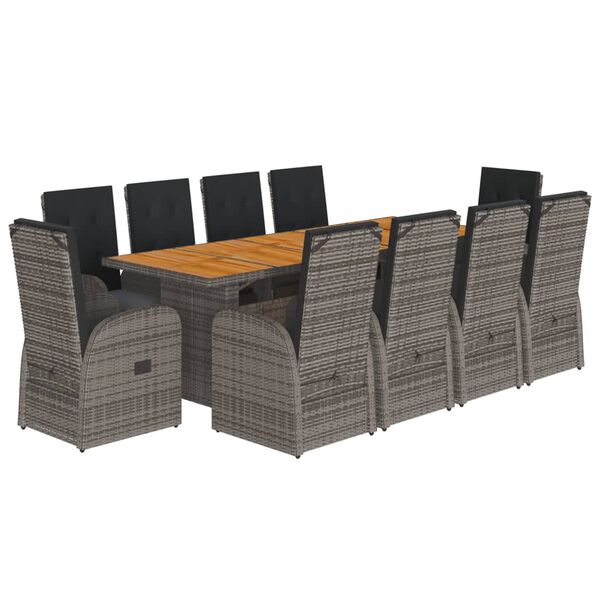 vidaXL &Sigma;&epsilon;&tau; &Tau;&rho;&alpha;&pi;&epsilon;&zeta;&alpha;&rho;ί&alpha;&sigmaf; &Kappa;ή&pi;&omicron;&upsilon; 11 &Tau;&epsilon;&mu;&alpha;&chi;ί&omega;&nu; &Gamma;&kappa;&rho;&iota; &Sigma;&upsilon;&nu;&theta;. &Rho;&alpha;&tau;ά&nu; &mu;&epsilon; &Mu;&alpha;&xi;&iota;&lambda;ά&rho;&iota;&alpha;