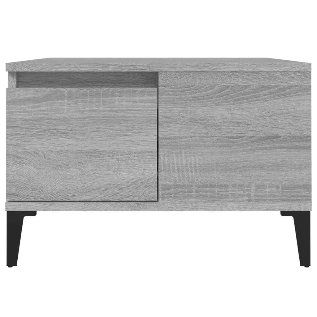 vidaXL Τραπεζάκι Σαλονιού Γκρι Sonoma 55x55x36,5εκ. Επεξεργασμένο Ξύλο
