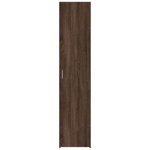 vidaXL Ντουλάπι Καφέ Δρυς 40x42,5x185 εκ. από Επεξεργασμένο Ξύλο
