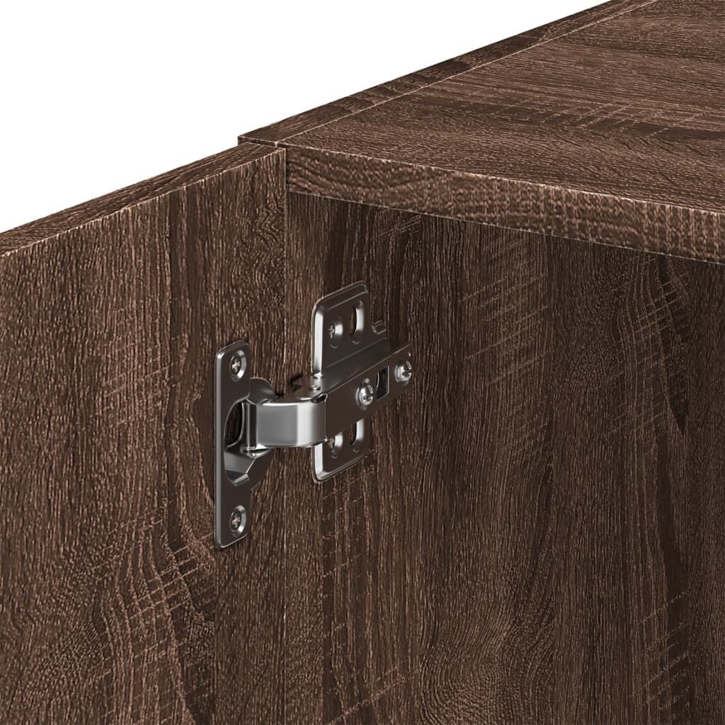 vidaXL Ντουλάπι Αποθήκευσης Στενό Δρυς 45x42,5x225 εκ. Επεξεργ. Ξύλο