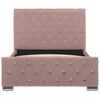vidaXL Πλαίσιο Κρεβατιού Ροζ 100 x 200 εκ. Βελούδινο