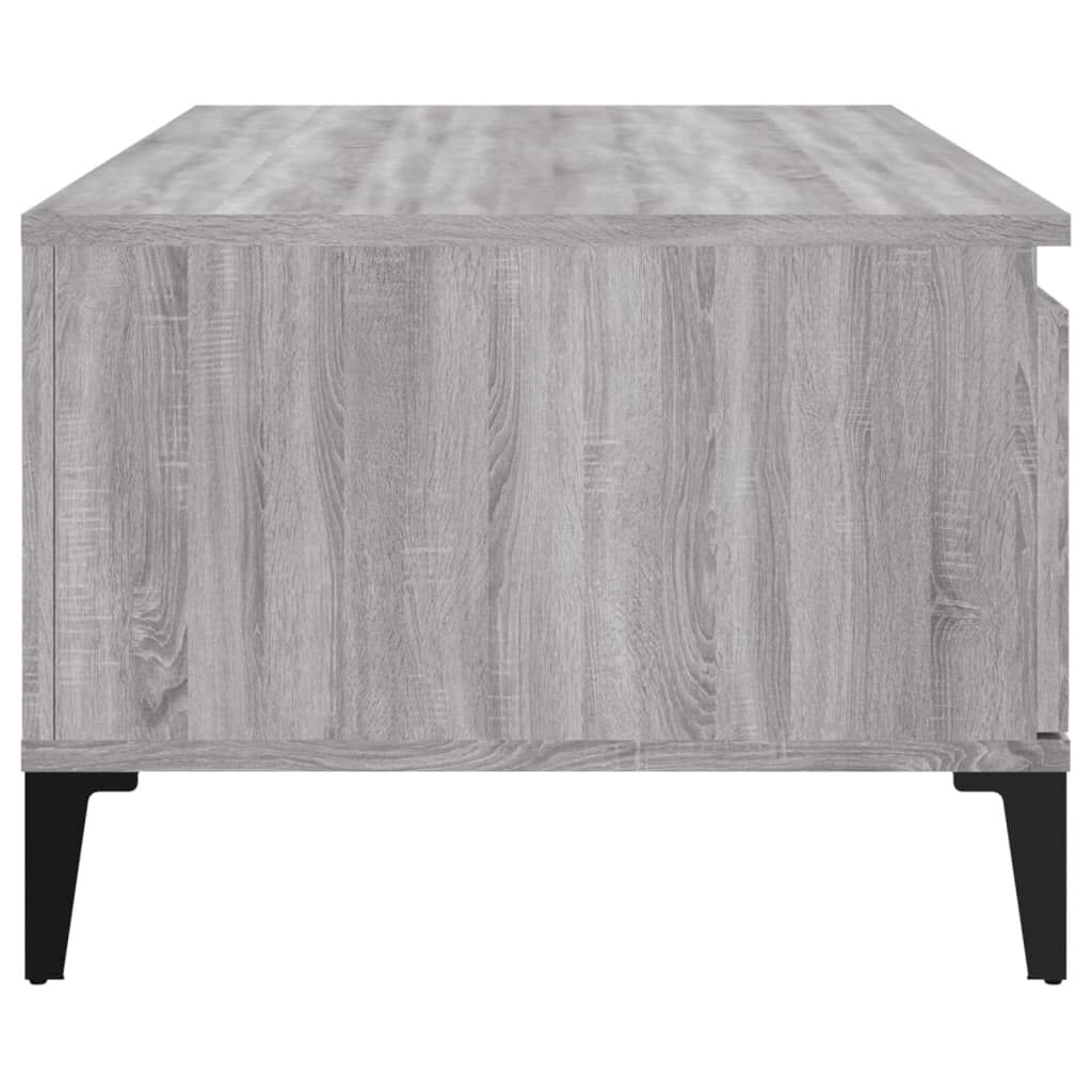vidaXL Τραπεζάκι Σαλονιού Γκρι Sonoma 90x50x36,5εκ. Επεξεργασμένο Ξύλο