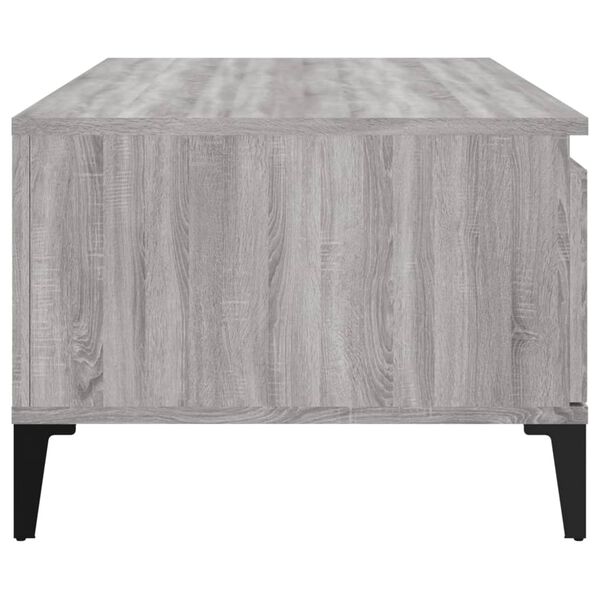 vidaXL Τραπεζάκι Σαλονιού Γκρι Sonoma 90x50x36,5εκ. Επεξεργασμένο Ξύλο