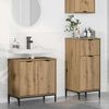 vidaXL Σετ Επίπλων Μπάνιου Καρό 2 pcs artisan δρυς 39.5 x 36 x 88 εκ